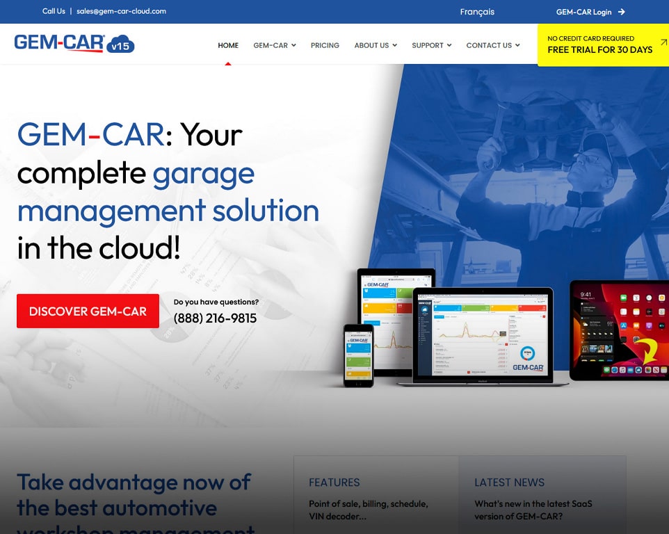 Visit the GEM-CAR V15 Website Image